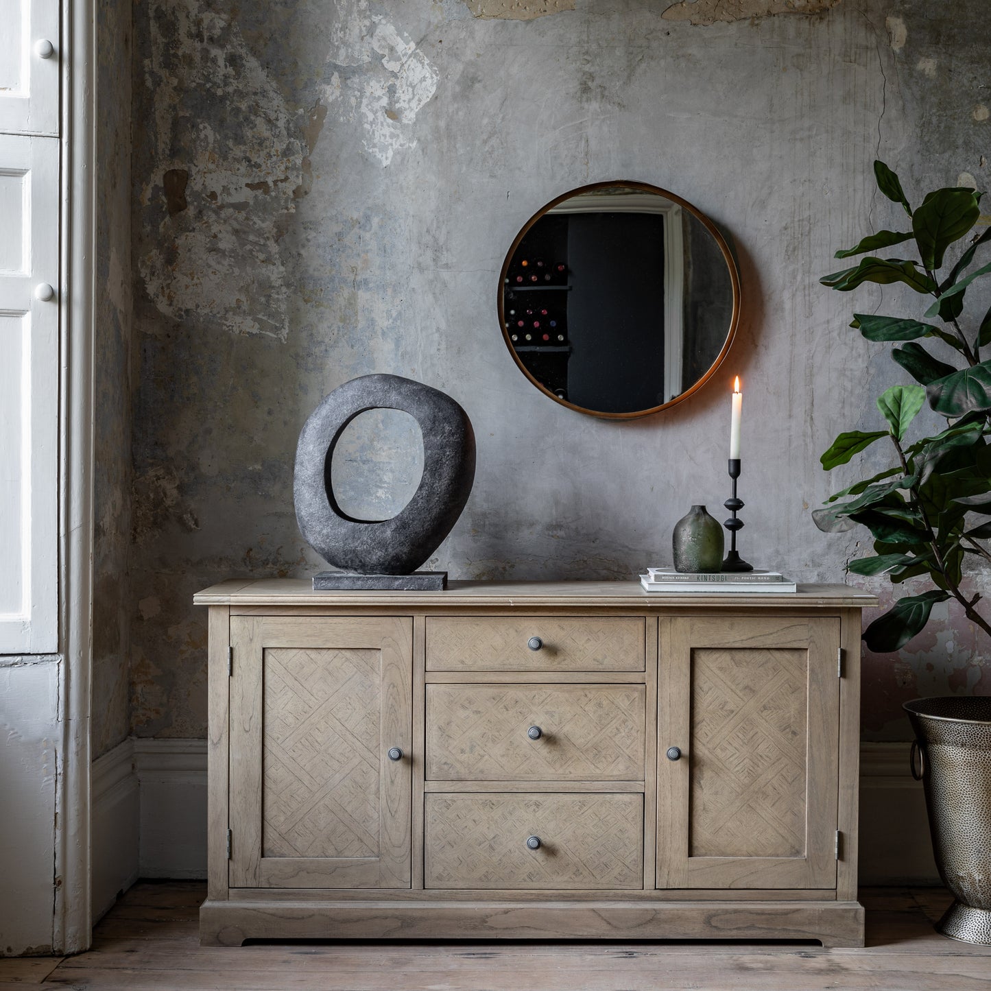 Mustique 2 Door 3 Drawer Sideboard Natural