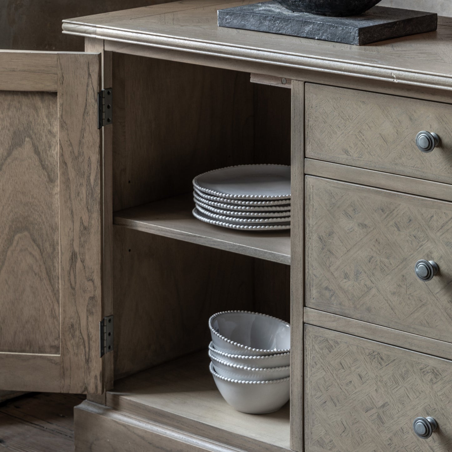 Mustique 2 Door 3 Drawer Sideboard Natural