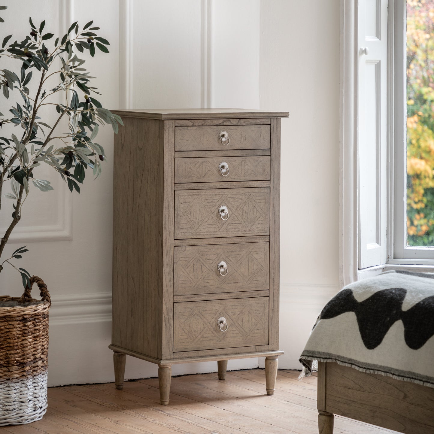 Mustique 5 Drawer Lingerie Chest Natural