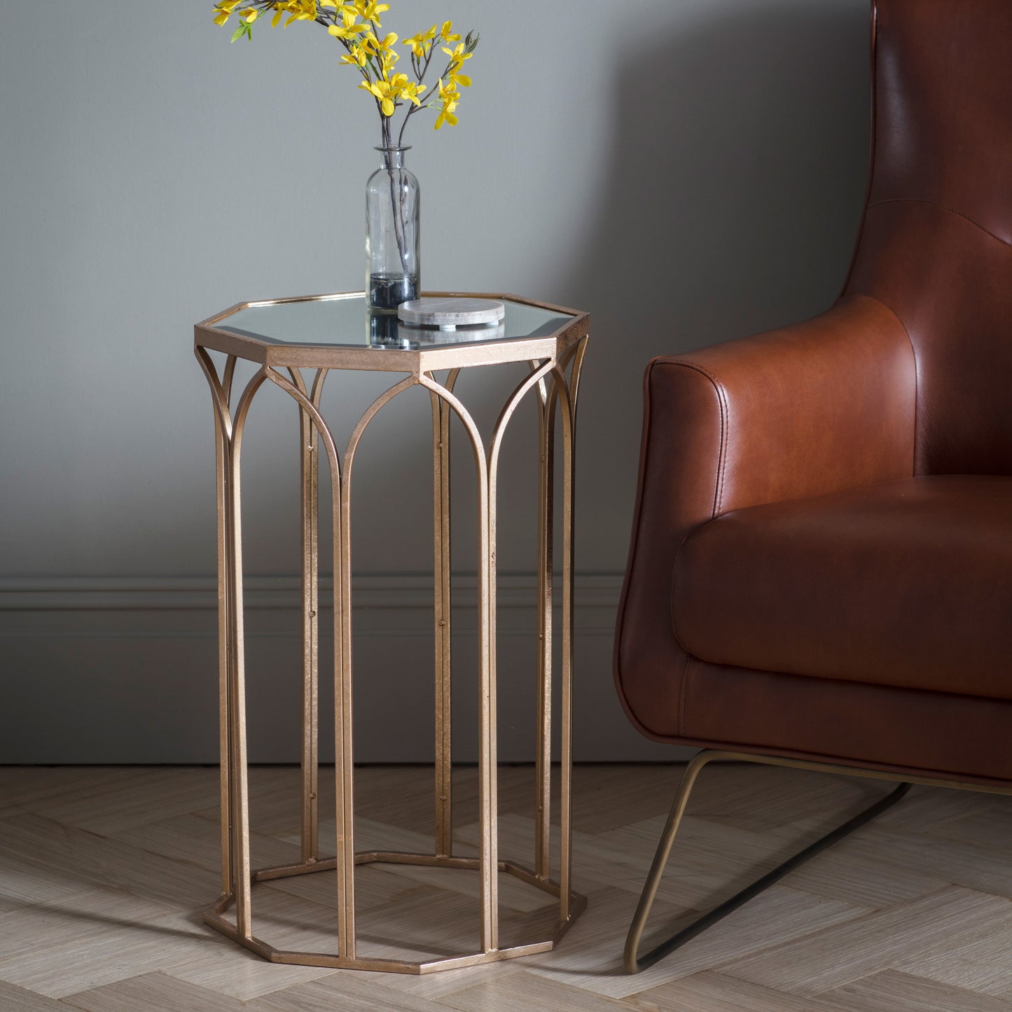 Canterbury Side Table Gold