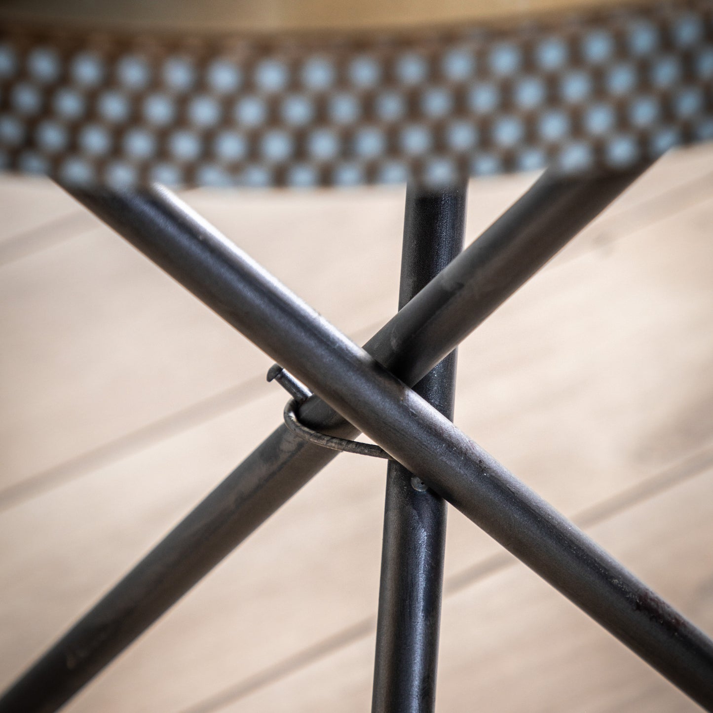 Epsom Tripod Table Distressed Duck Egg / Gold