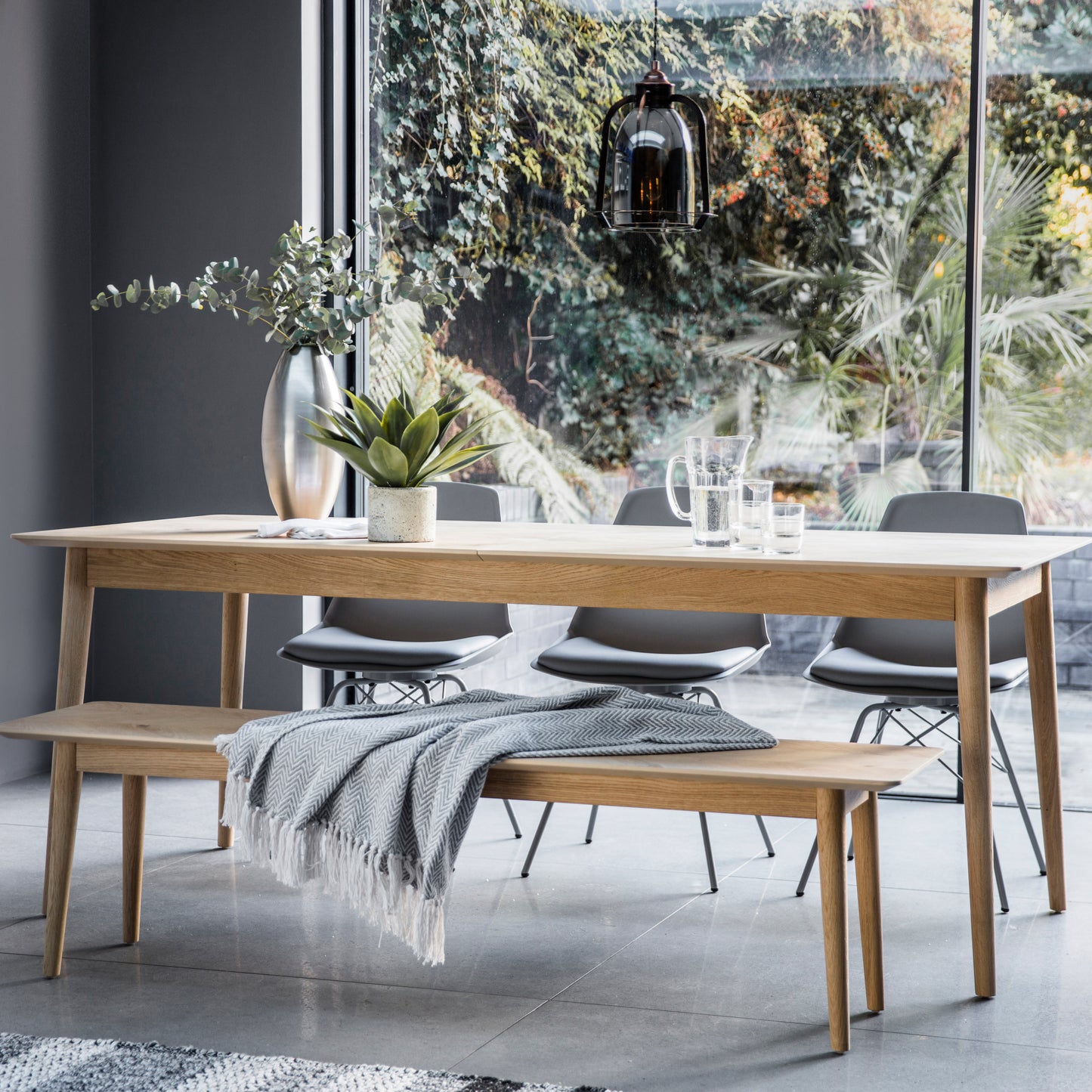 Milano Ext Dining Table Oak