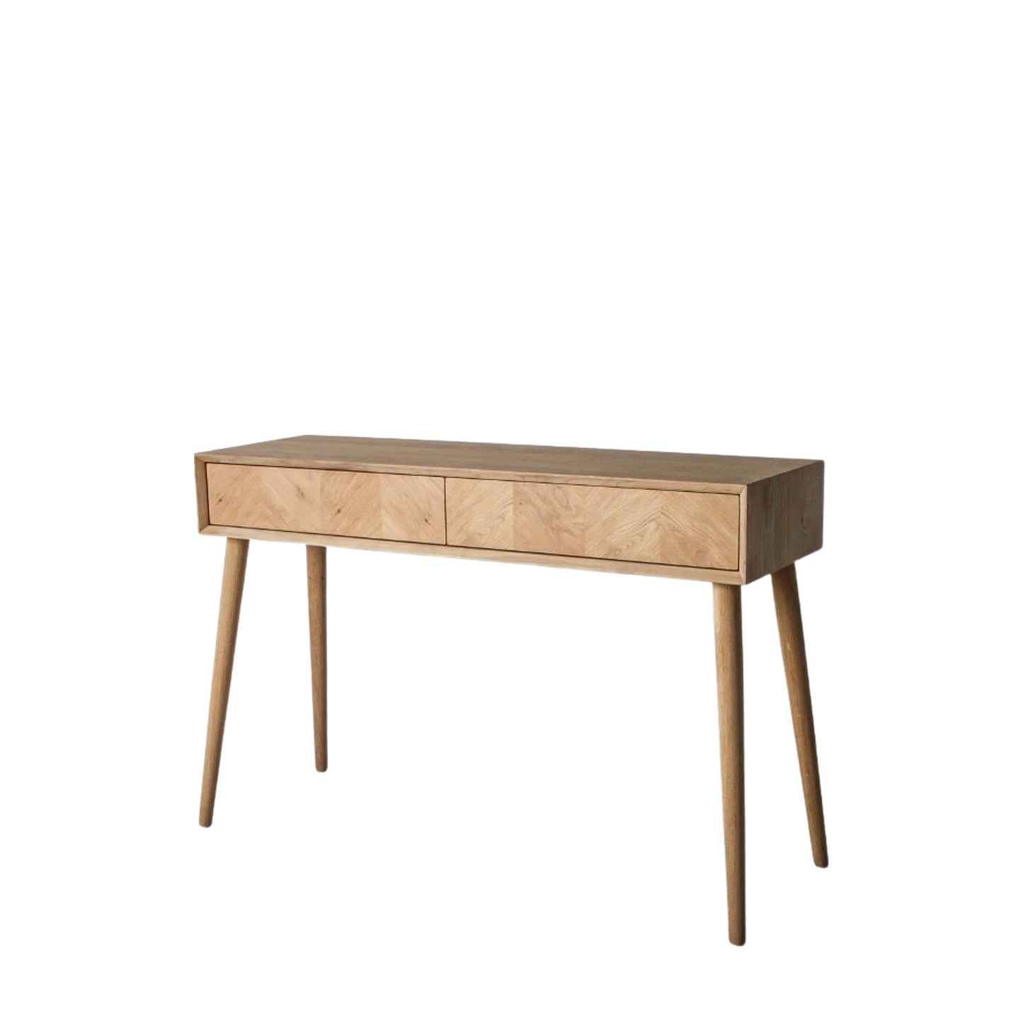 Milano 2 Drawer Console Table Oak