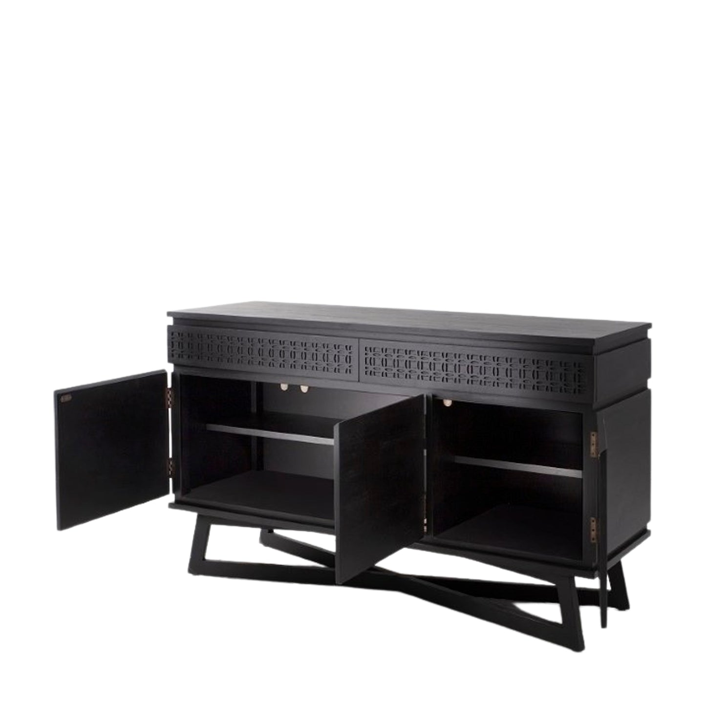 Boho Boutique 3Dr/2Drwr Sideboard Black