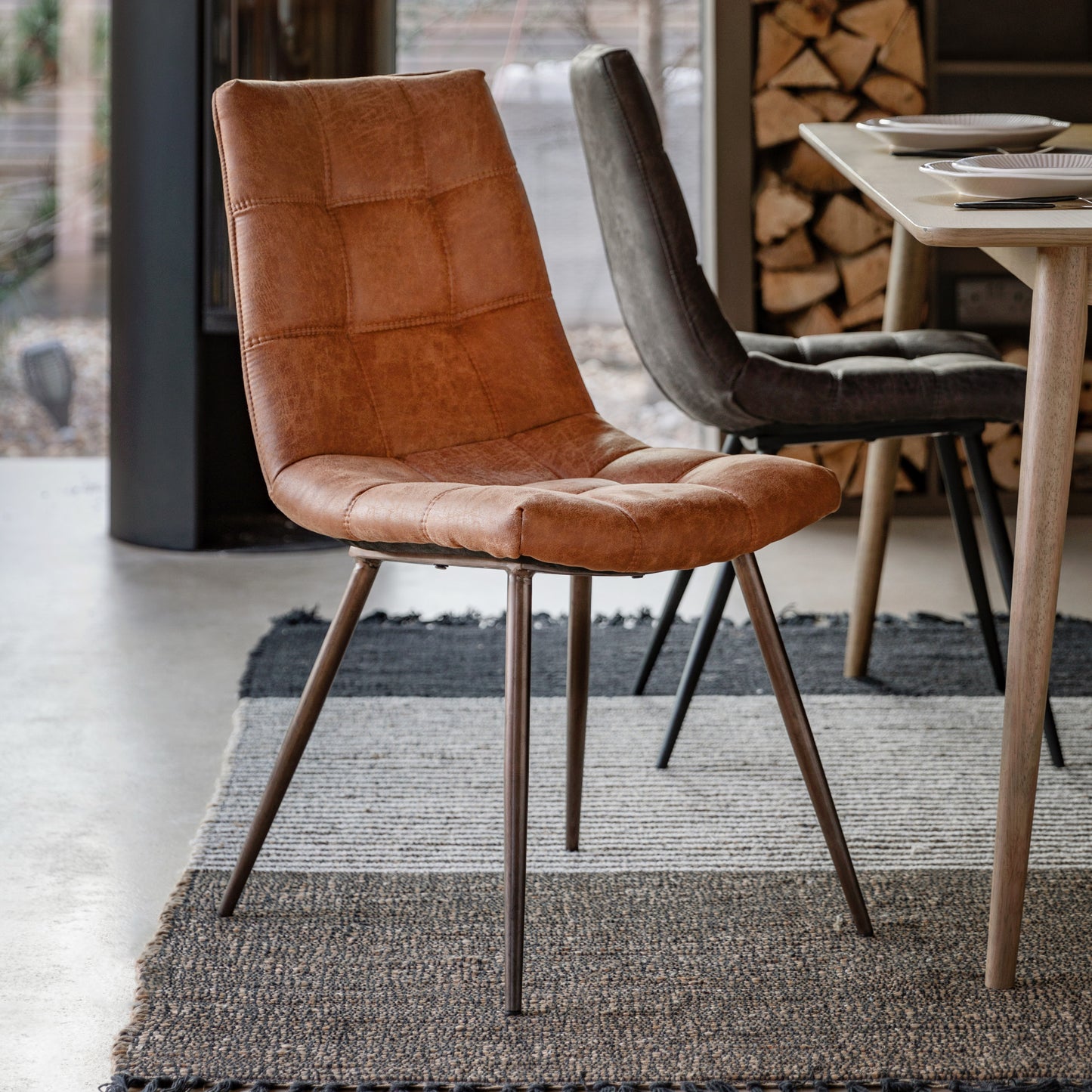 Darwin Chair (2pk) Brown