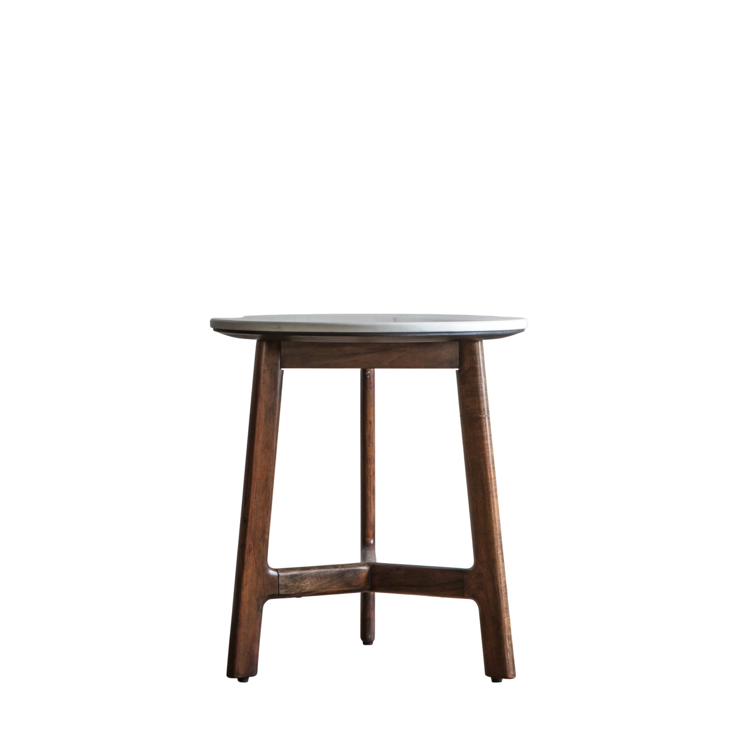 Barcelona Side Table Dark Wood / Marble