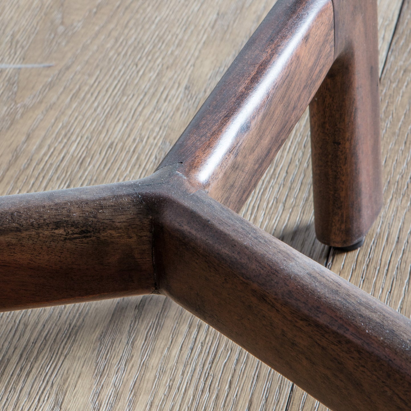 Barcelona Side Table Dark Wood / Marble
