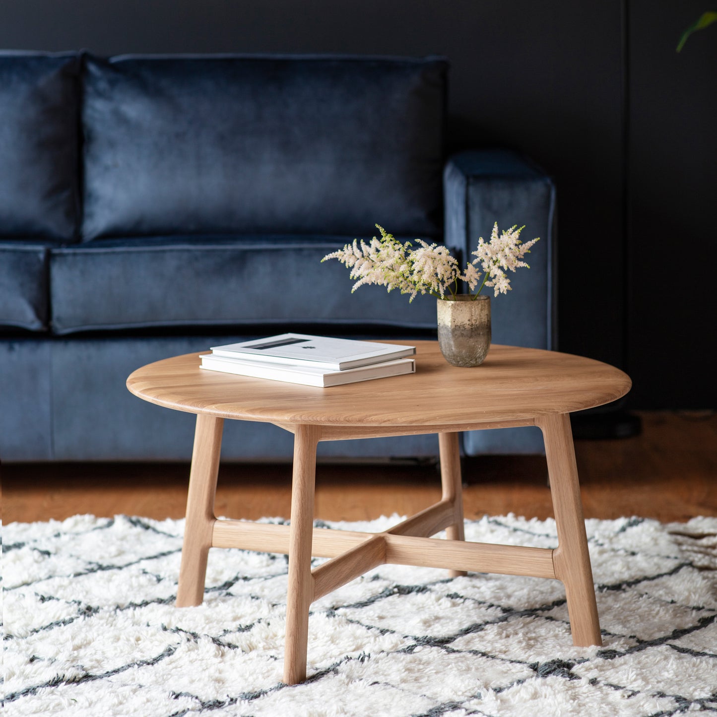 Madrid Round Coffee Table Oak
