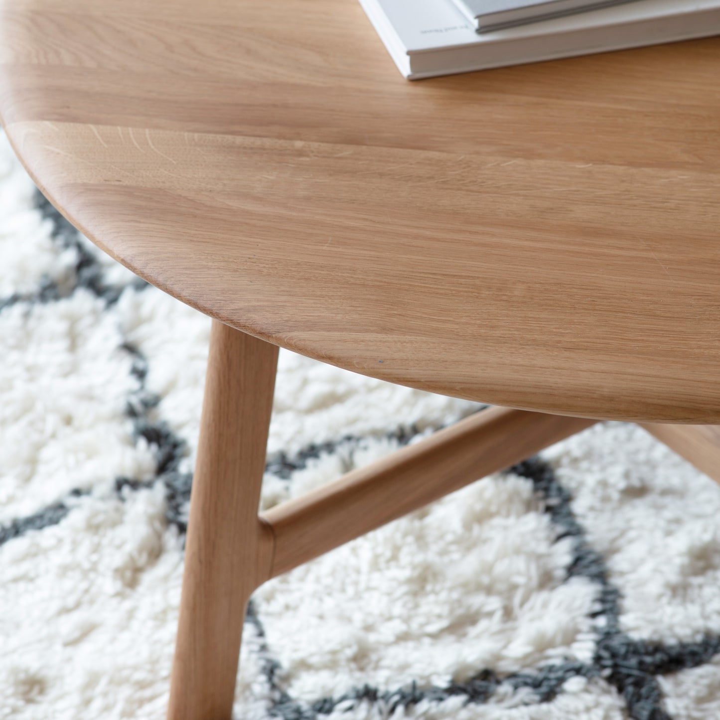 Madrid Round Coffee Table Oak