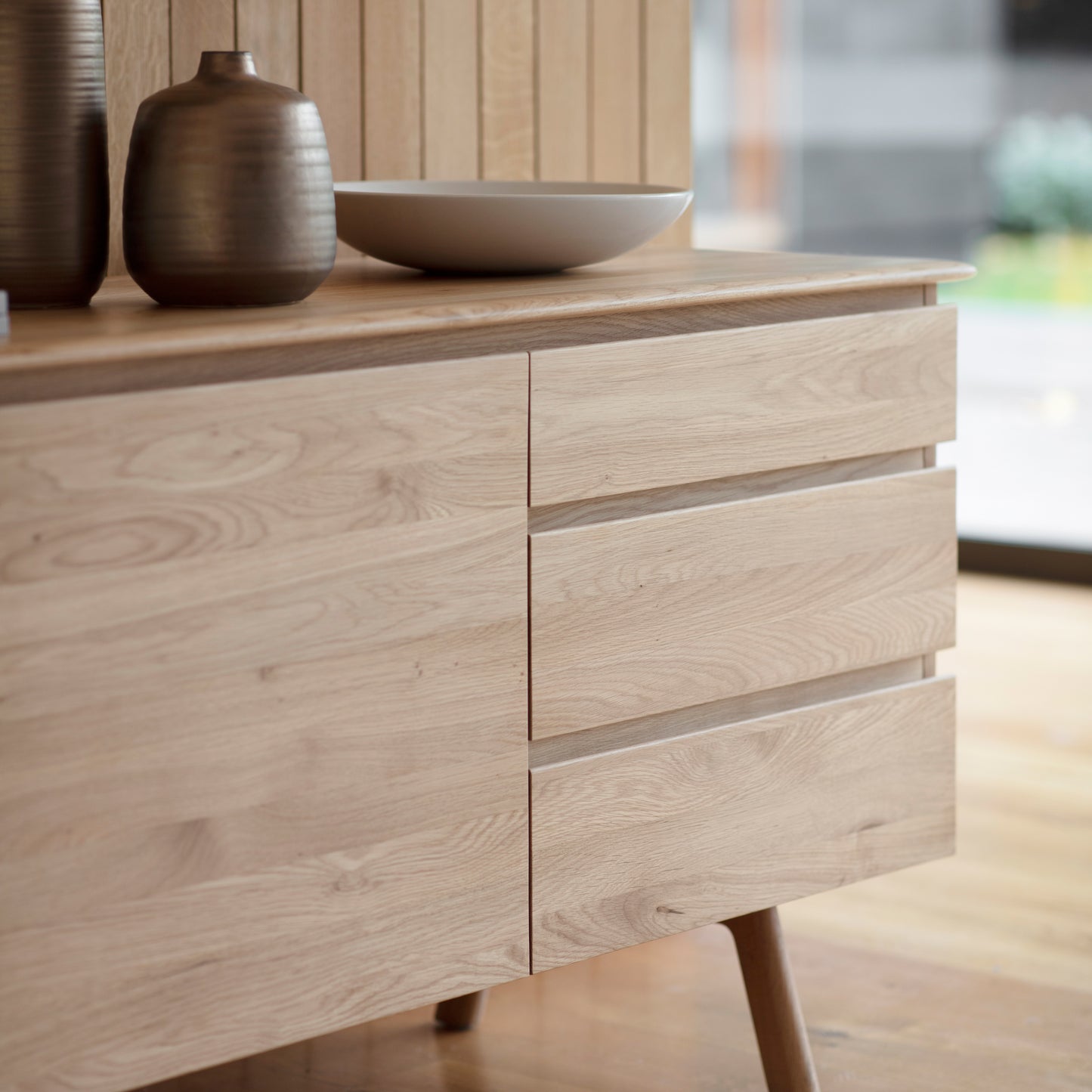 Madrid 2 Door 3 Drawer Sideboard Oak