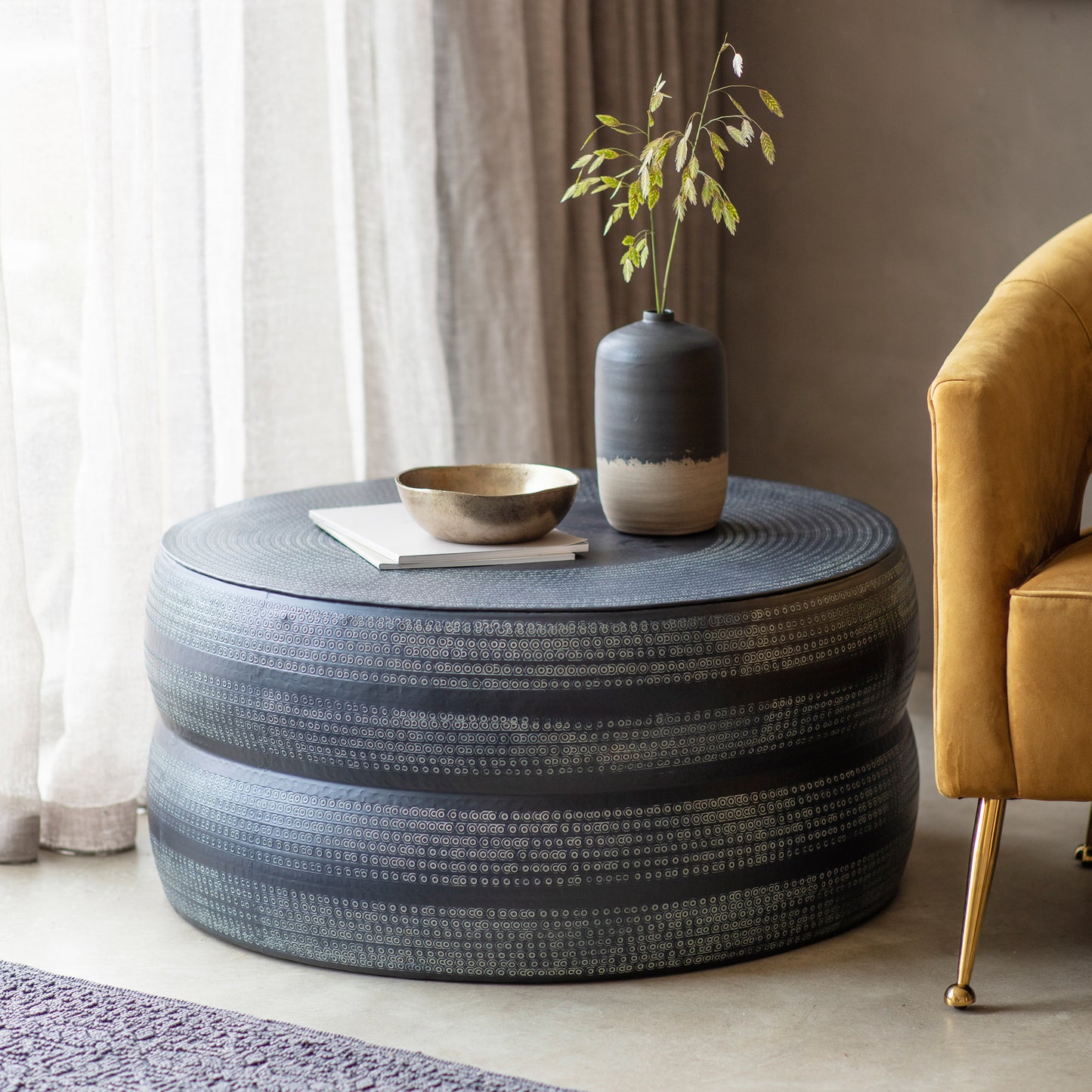 Rai Coffee Table Antique Charcoal