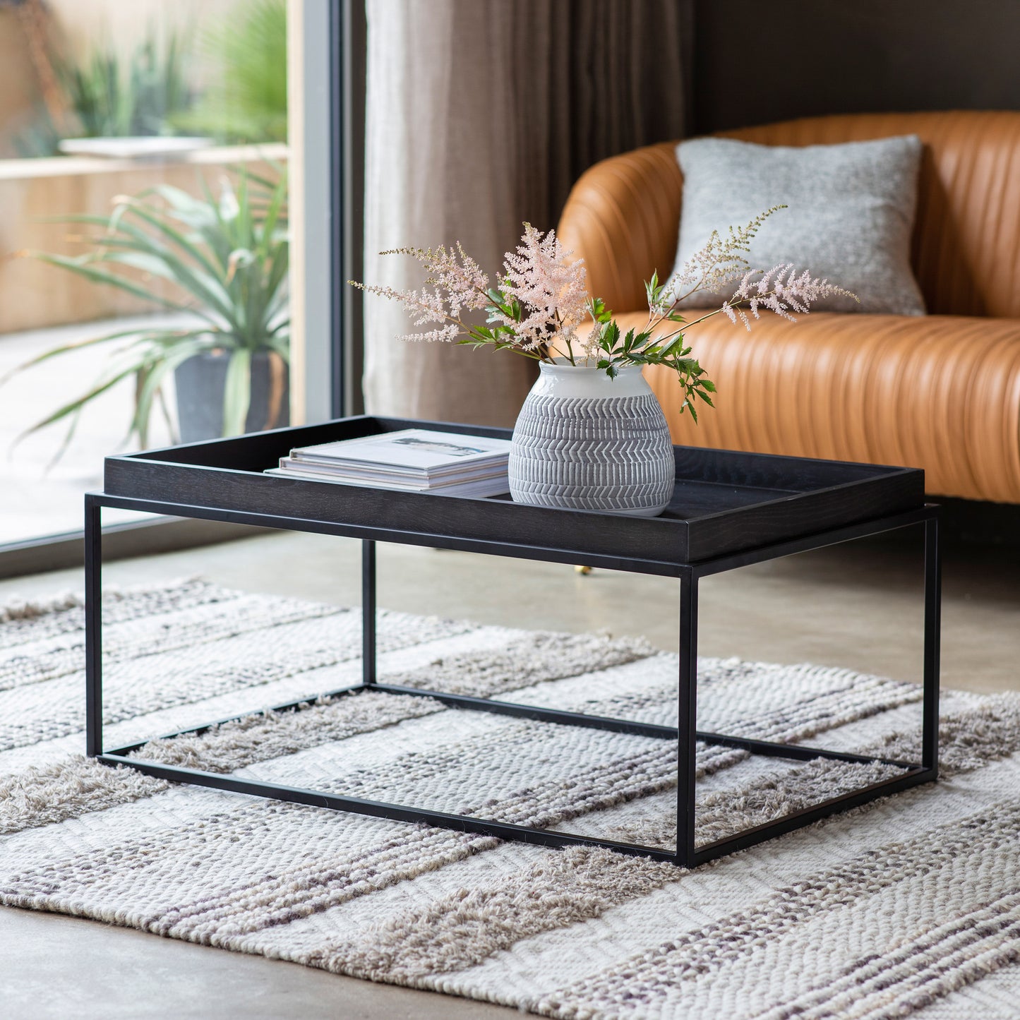 Forden Tray Coffee Table Black