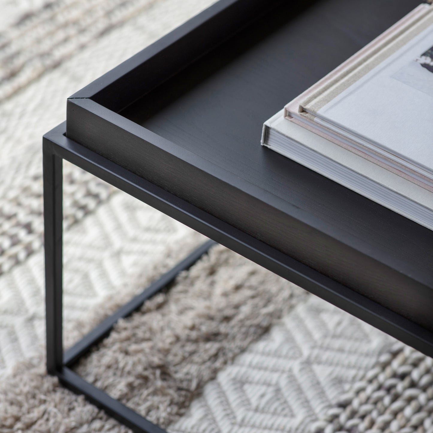Forden Tray Coffee Table Black