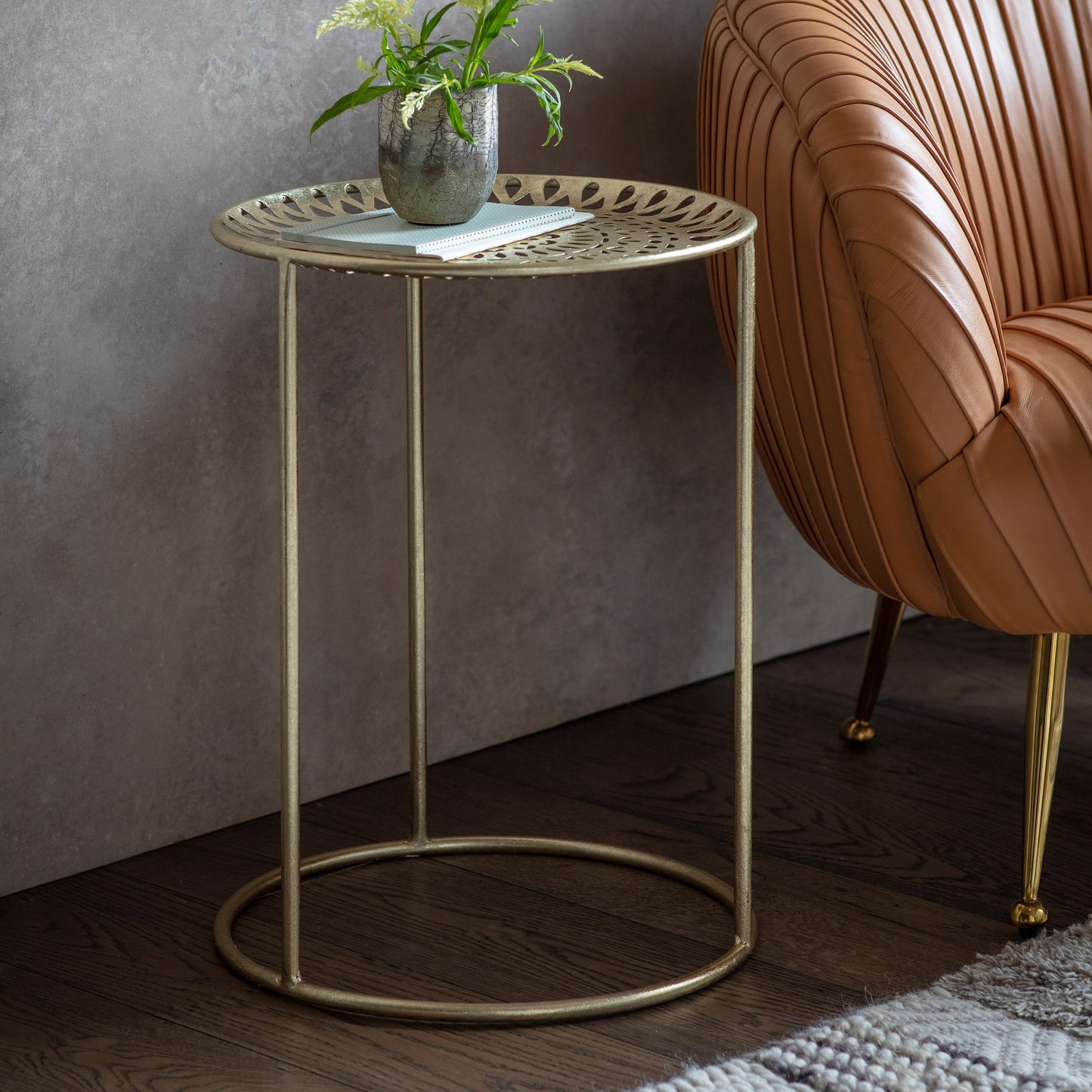 Mardin Side Table Gold