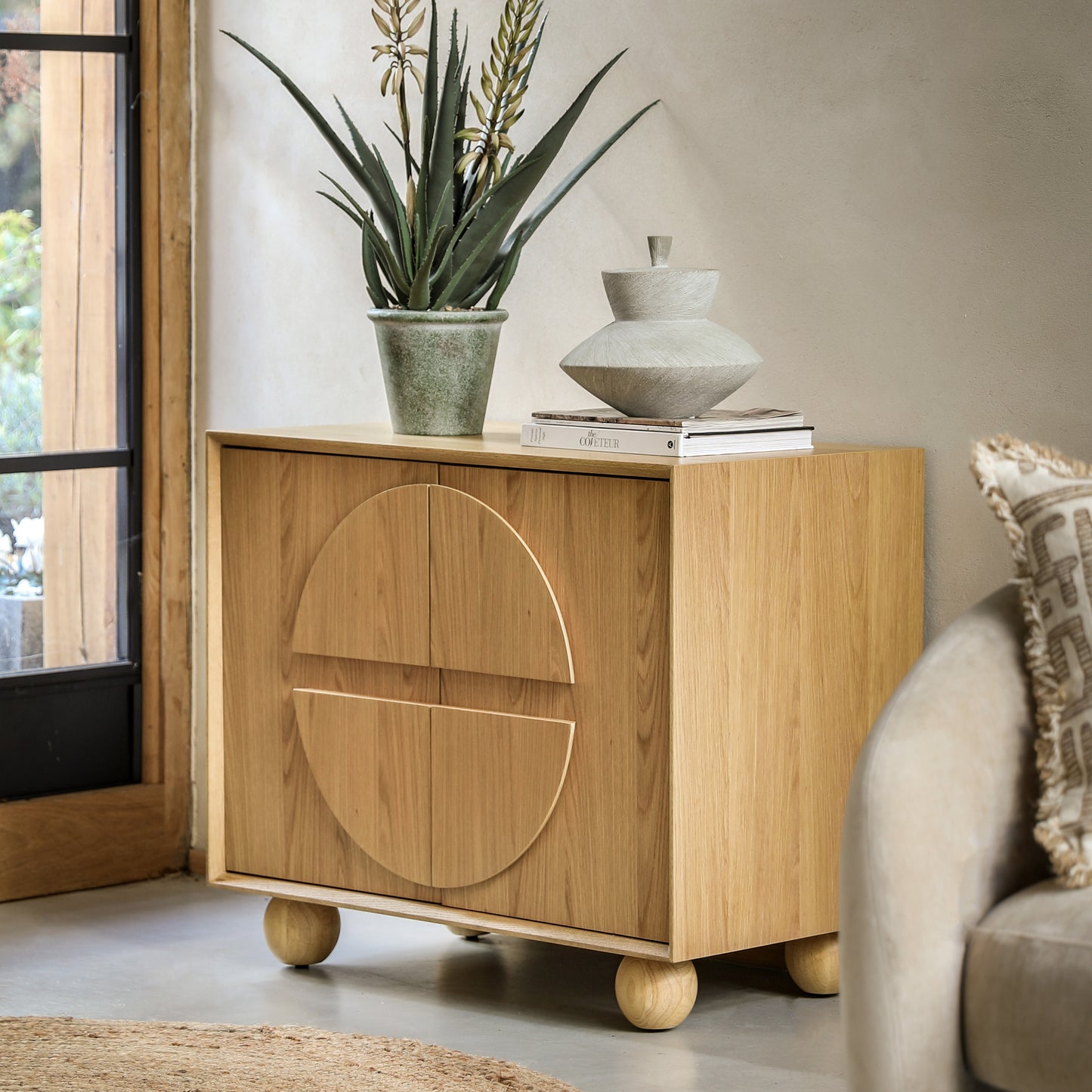 Geo 2 Door Sideboard Natural