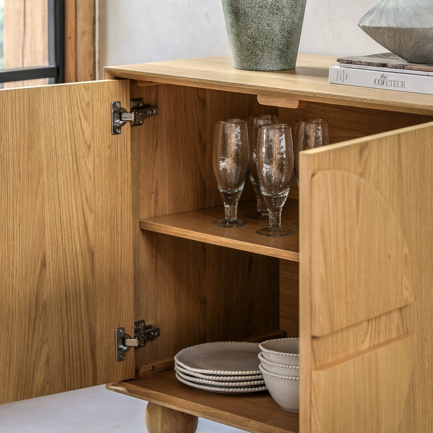 Geo 2 Door Sideboard Natural