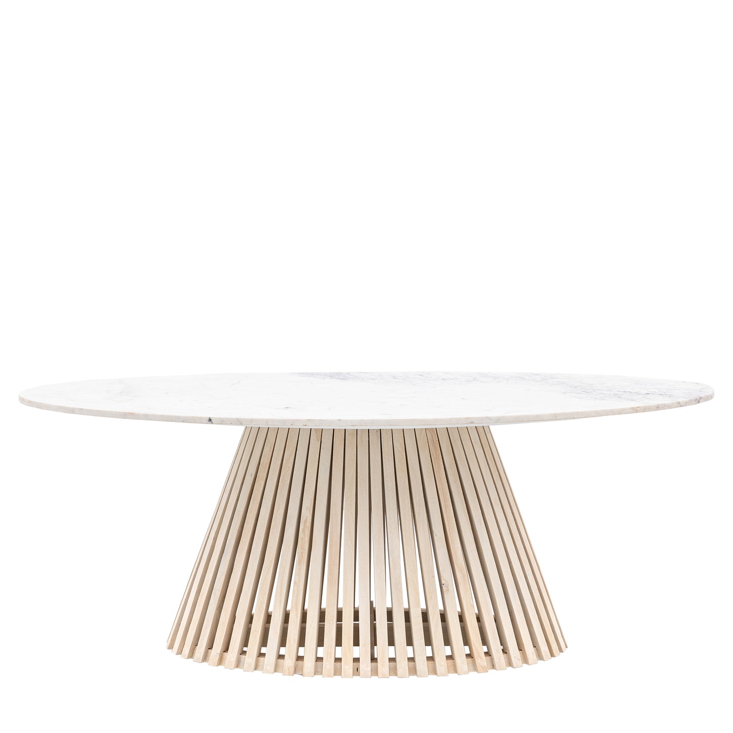 Soho Oval Dining Table Natural / White