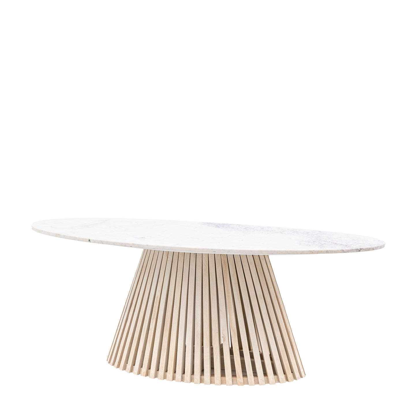 Soho Oval Dining Table Natural / White