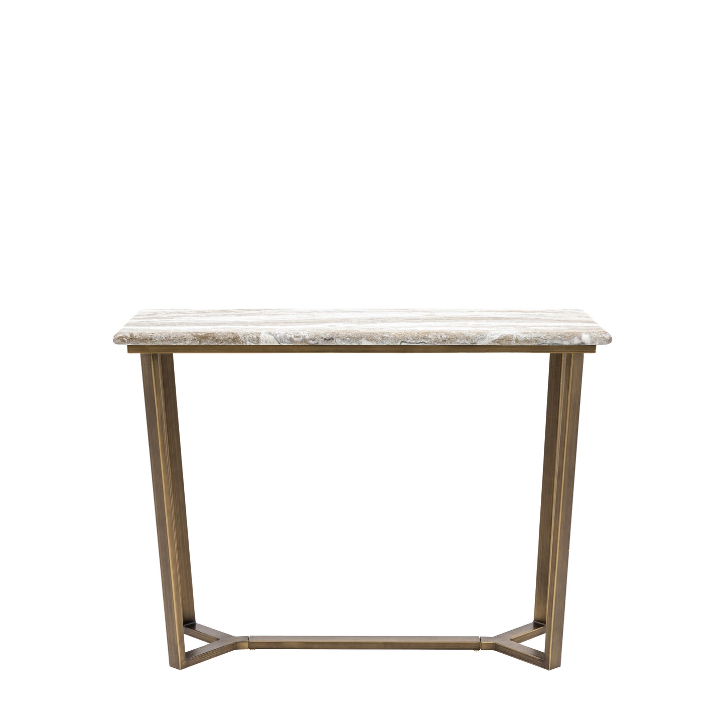 Lusso Console Table Green Marble