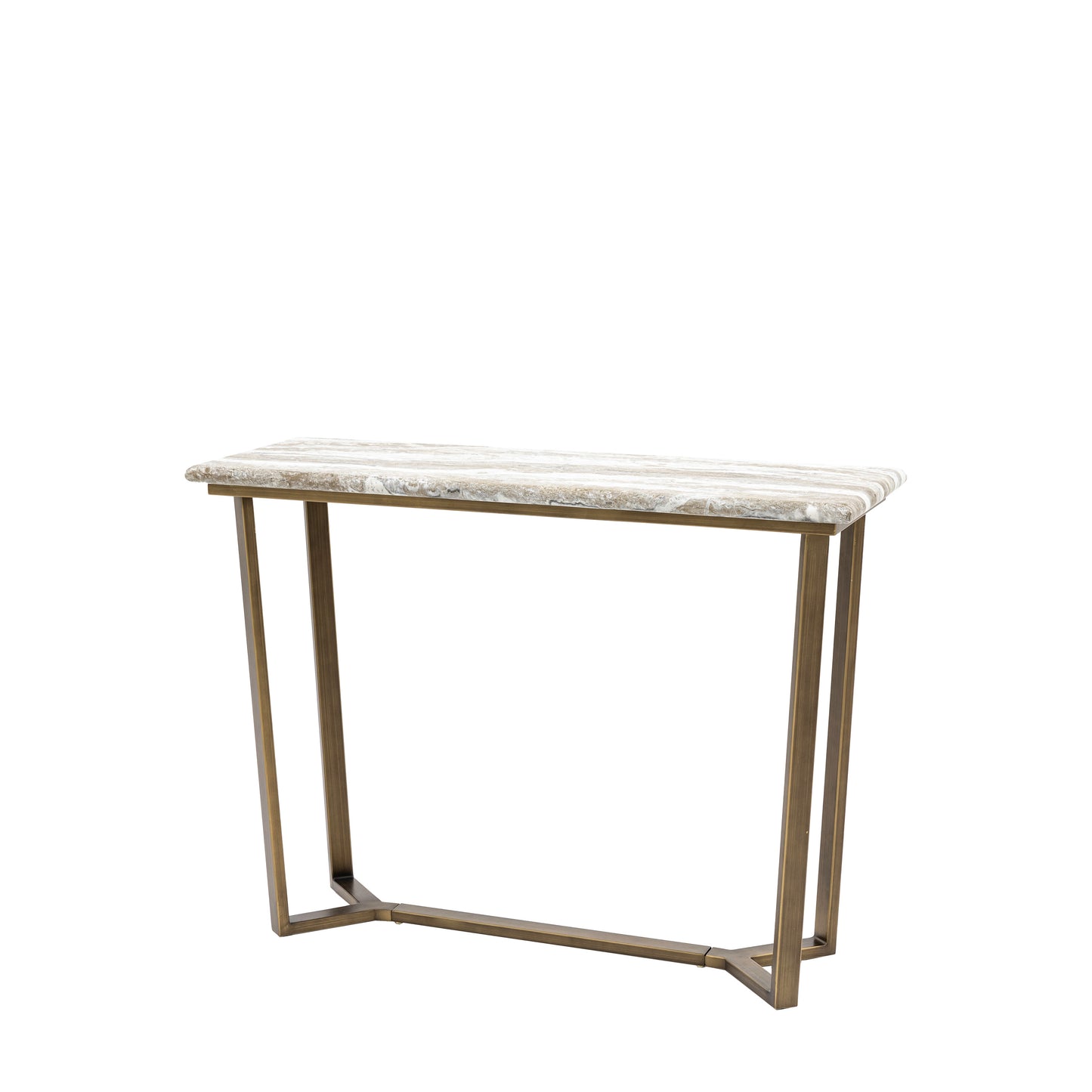 Lusso Console Table Green Marble