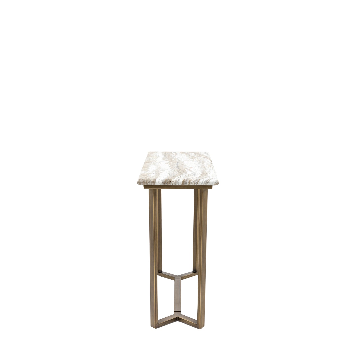 Lusso Console Table Green Marble