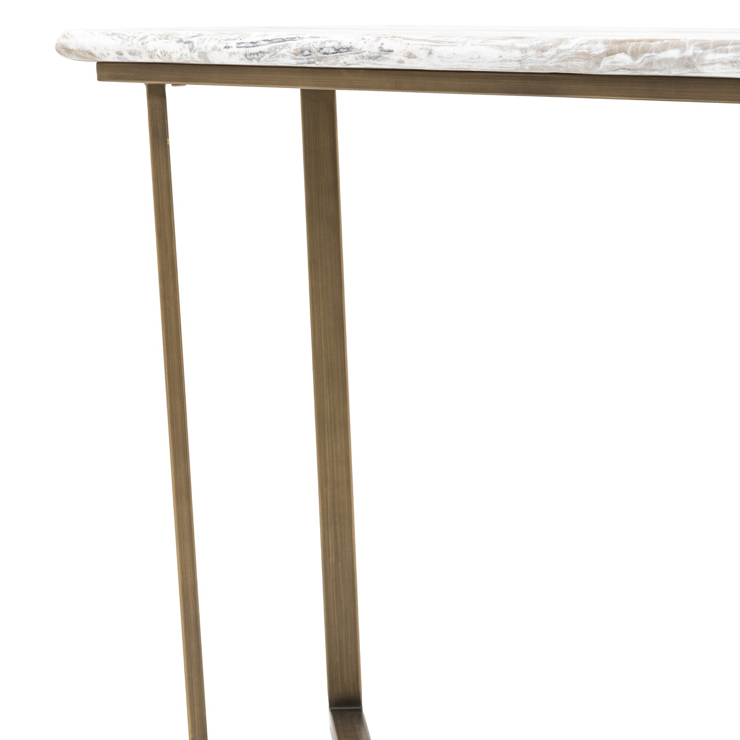 Lusso Console Table Green Marble