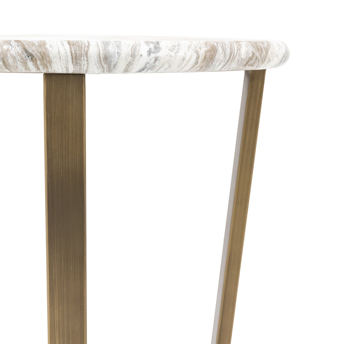 Lusso Side Table Green Marble