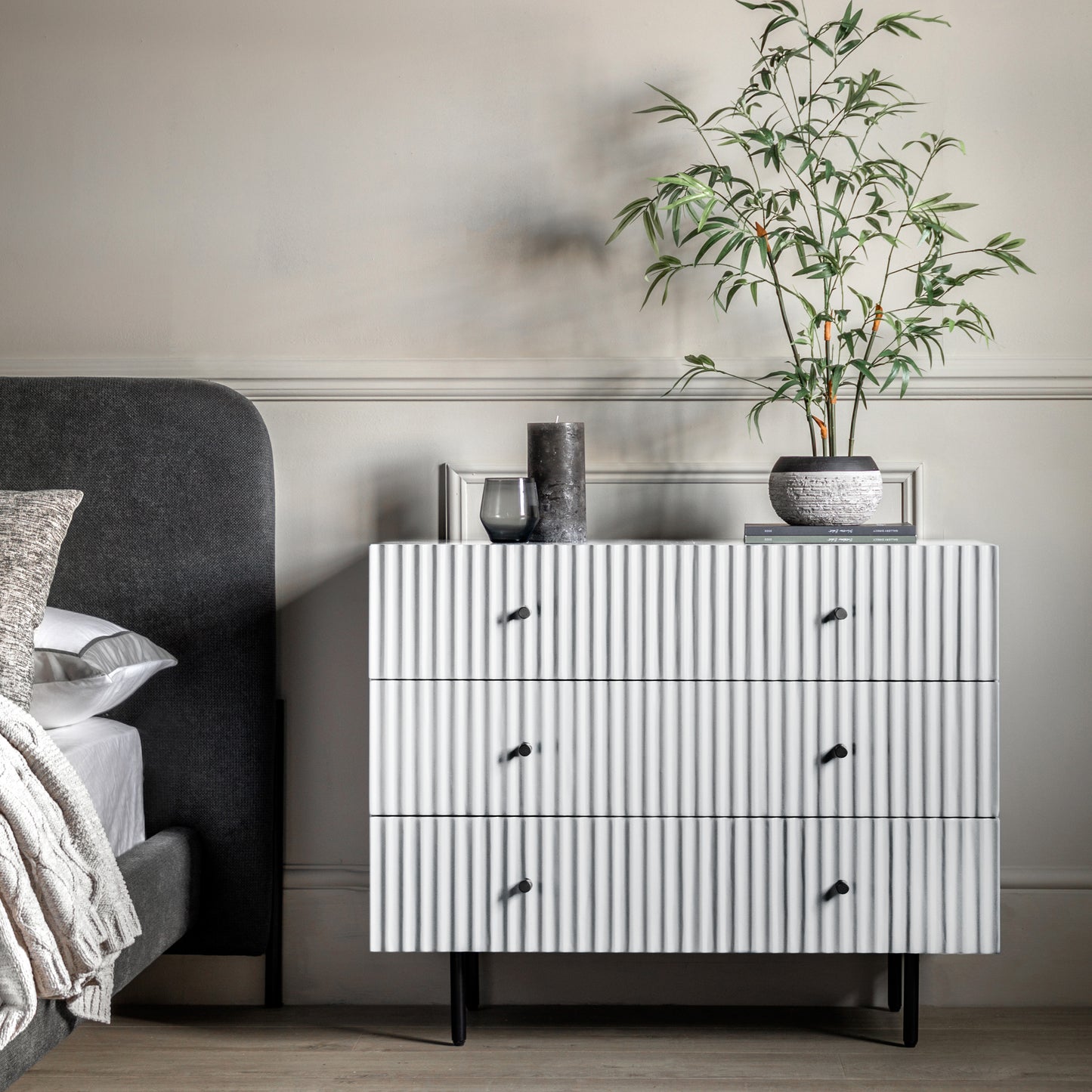 Buckhurst 3 Drawer Chest White