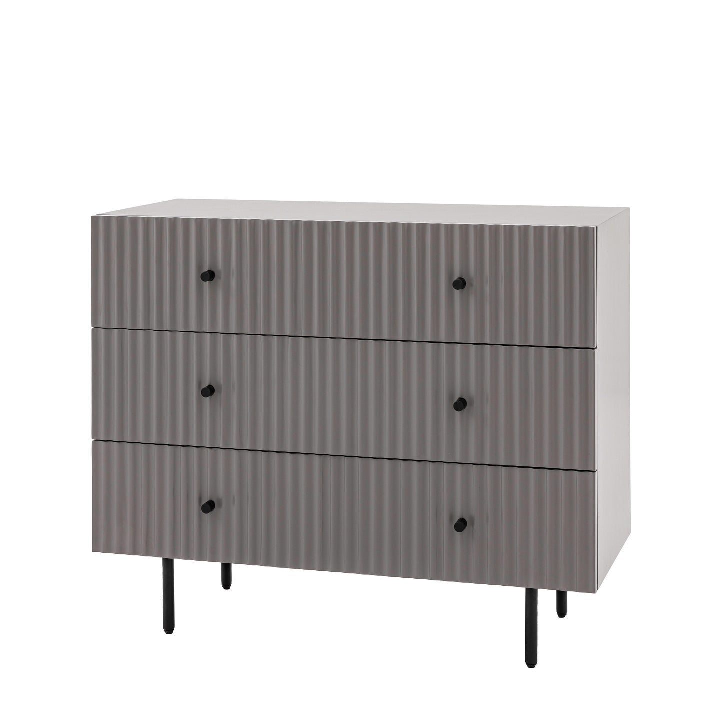 Buckhurst 3 Drawer Chest Grey