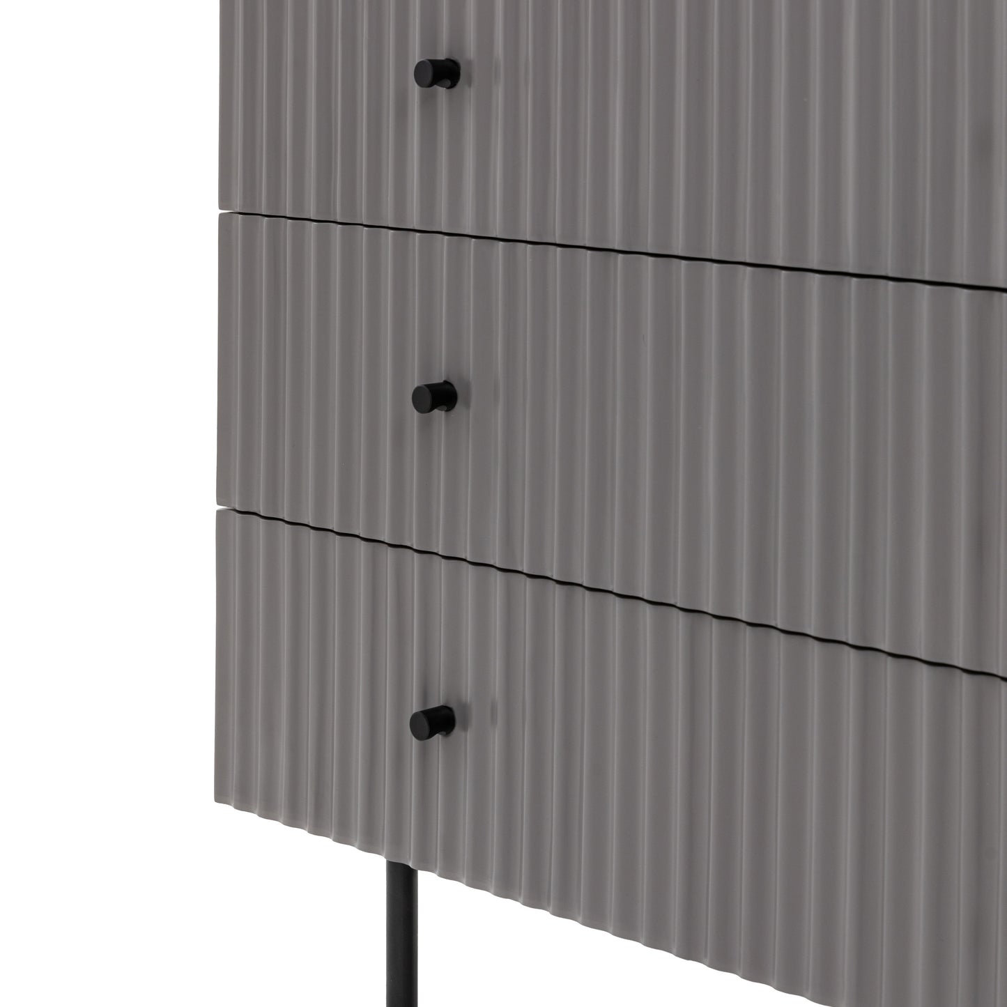 Buckhurst 3 Drawer Chest Grey