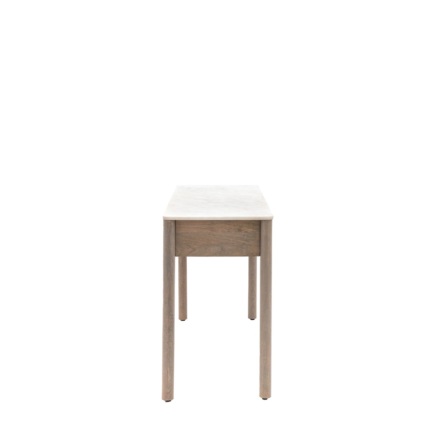 Marmo 2 Drawer Console Grey Wash / White