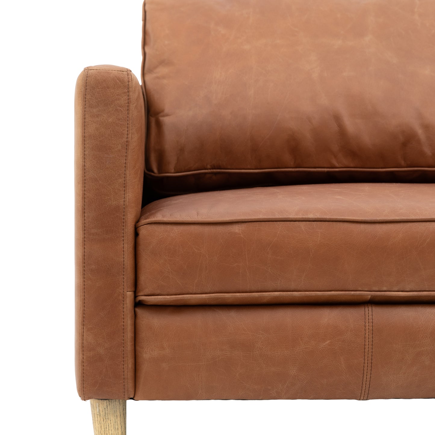 Osborne 2 Seater Sofa Vintage Brown Leather