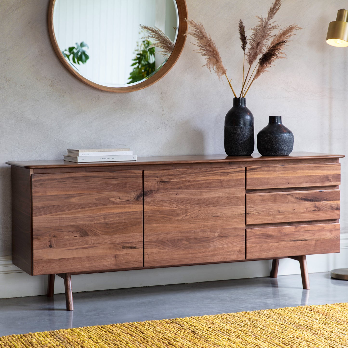 Madrid 2 Dr/3 Drwr Sideboard Walnut