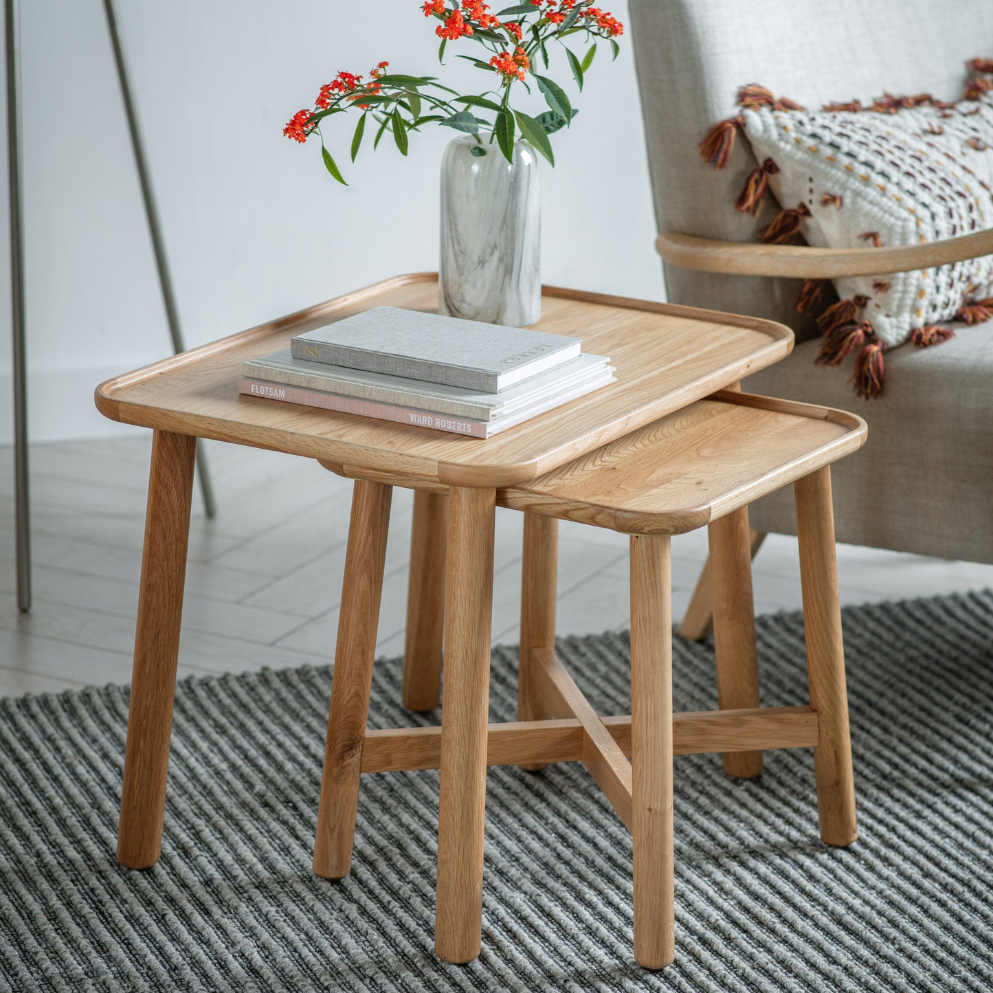 Kingham Nest Of 2 Tables Oak