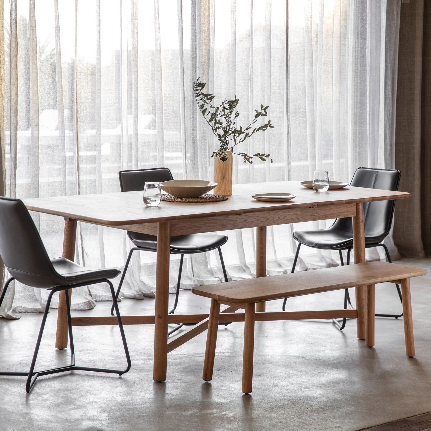 Kingham Ext Dining Table Oak