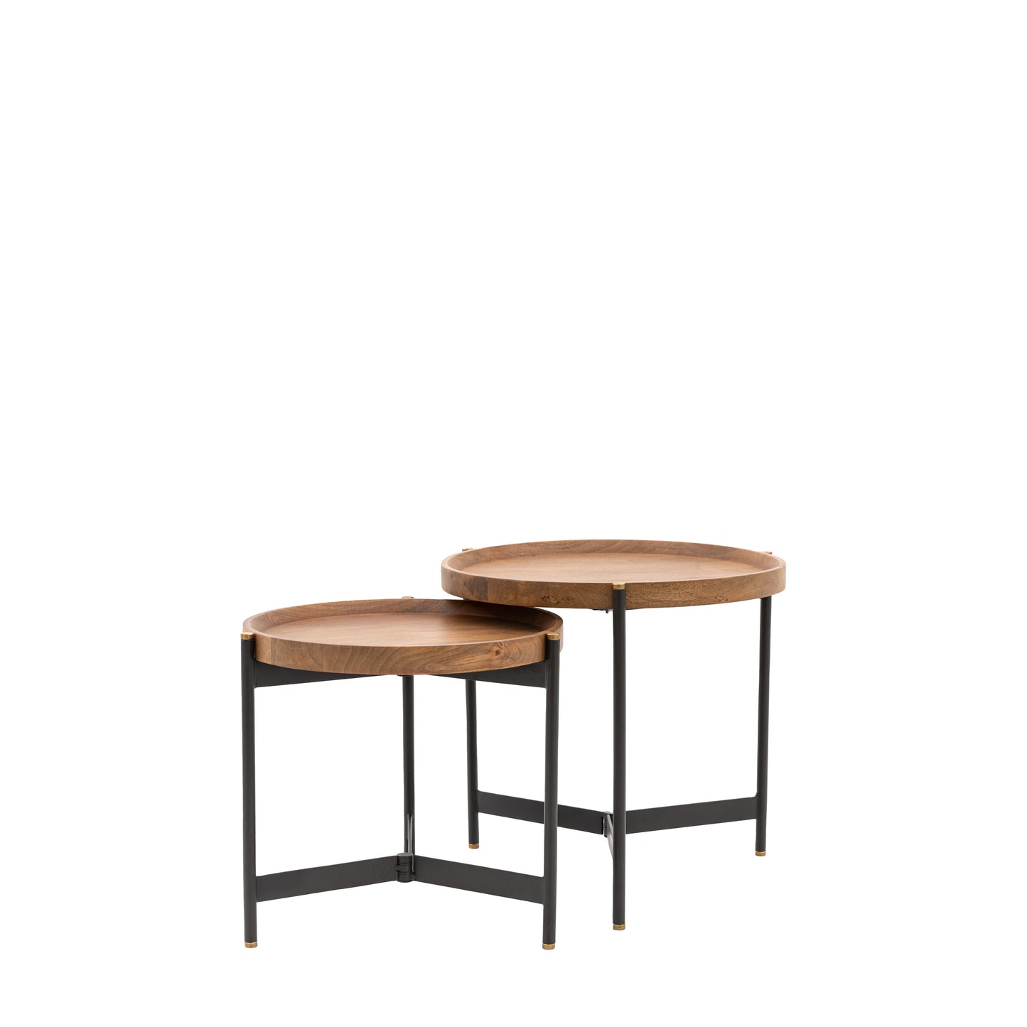 Dakota Nest Of 2 Tables Black / Natural