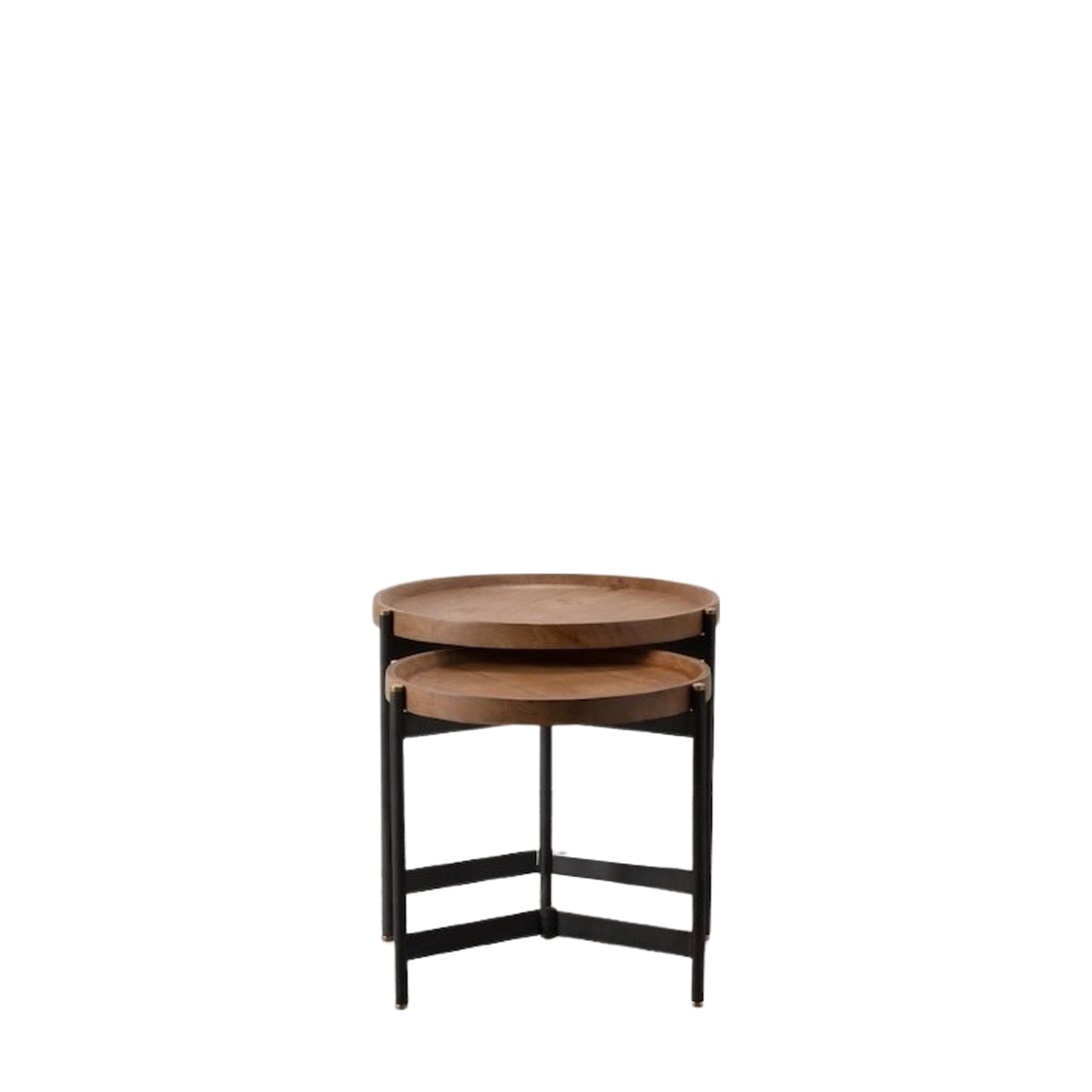 Dakota Nest Of 2 Tables Black / Natural