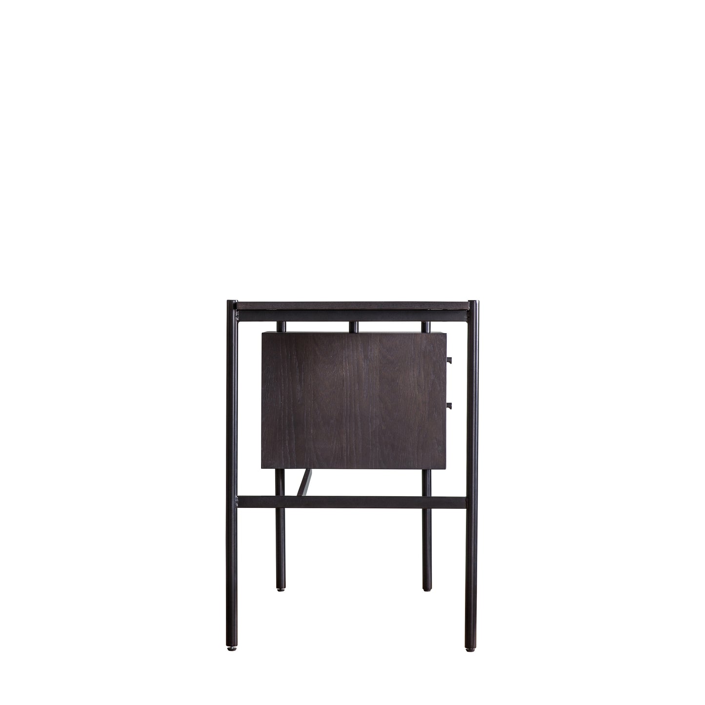 Carbury 2 Drawer Desk Black / Natural