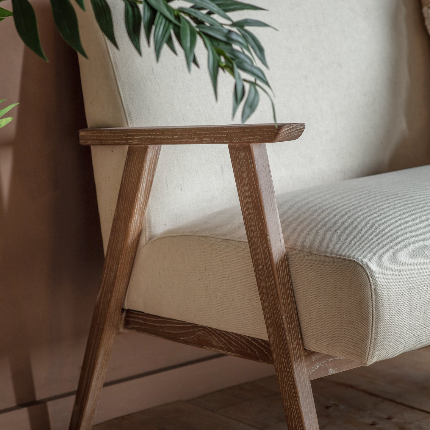 Neyland 2 Seater Sofa Natural Natural Linen