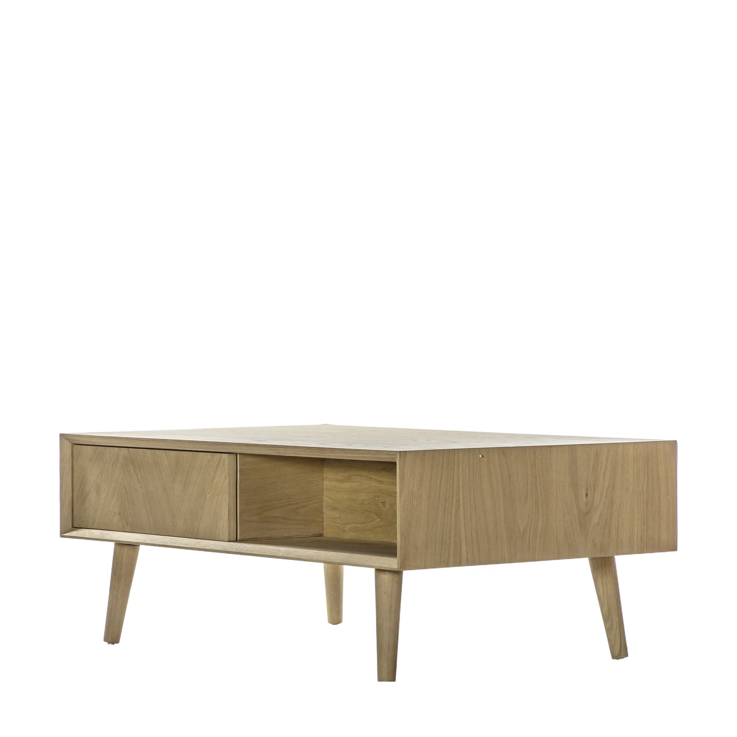 Milano 2 Drawer Coffee Table Natural