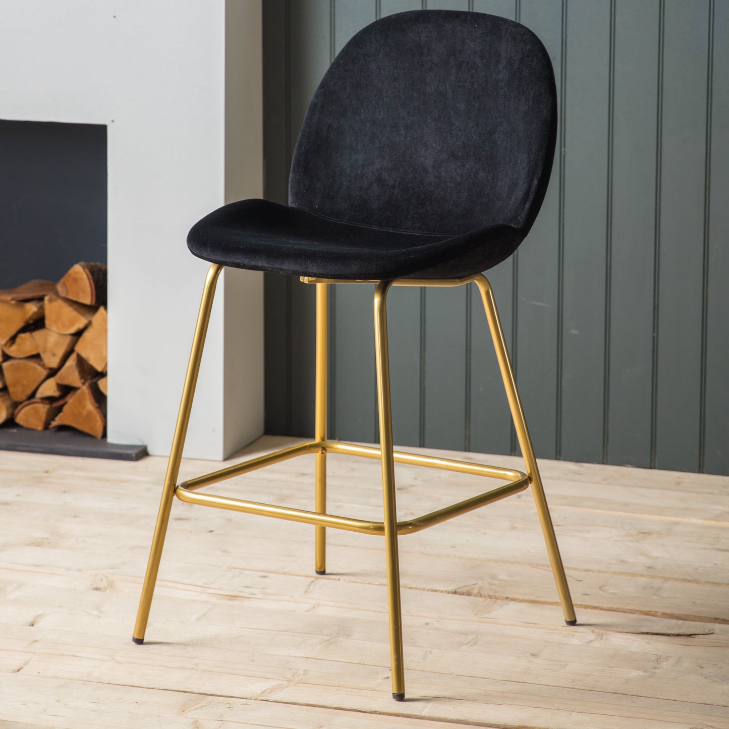 Flanagan Stool (2pk) Black