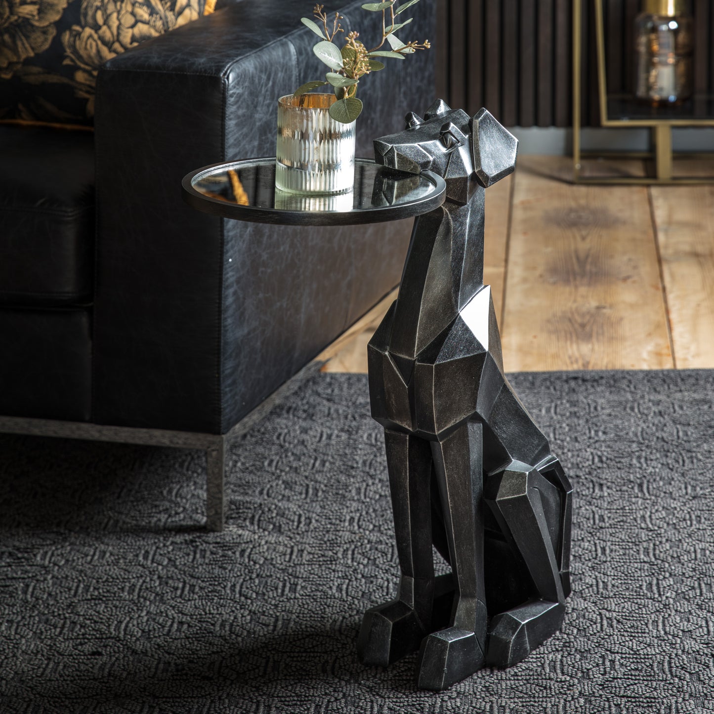 Dexter Dog Side Table Black