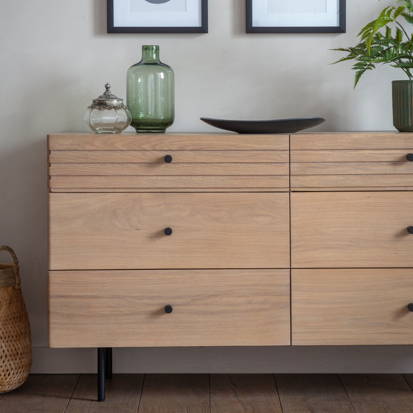 Okayama 6 Drawer Chest Oak