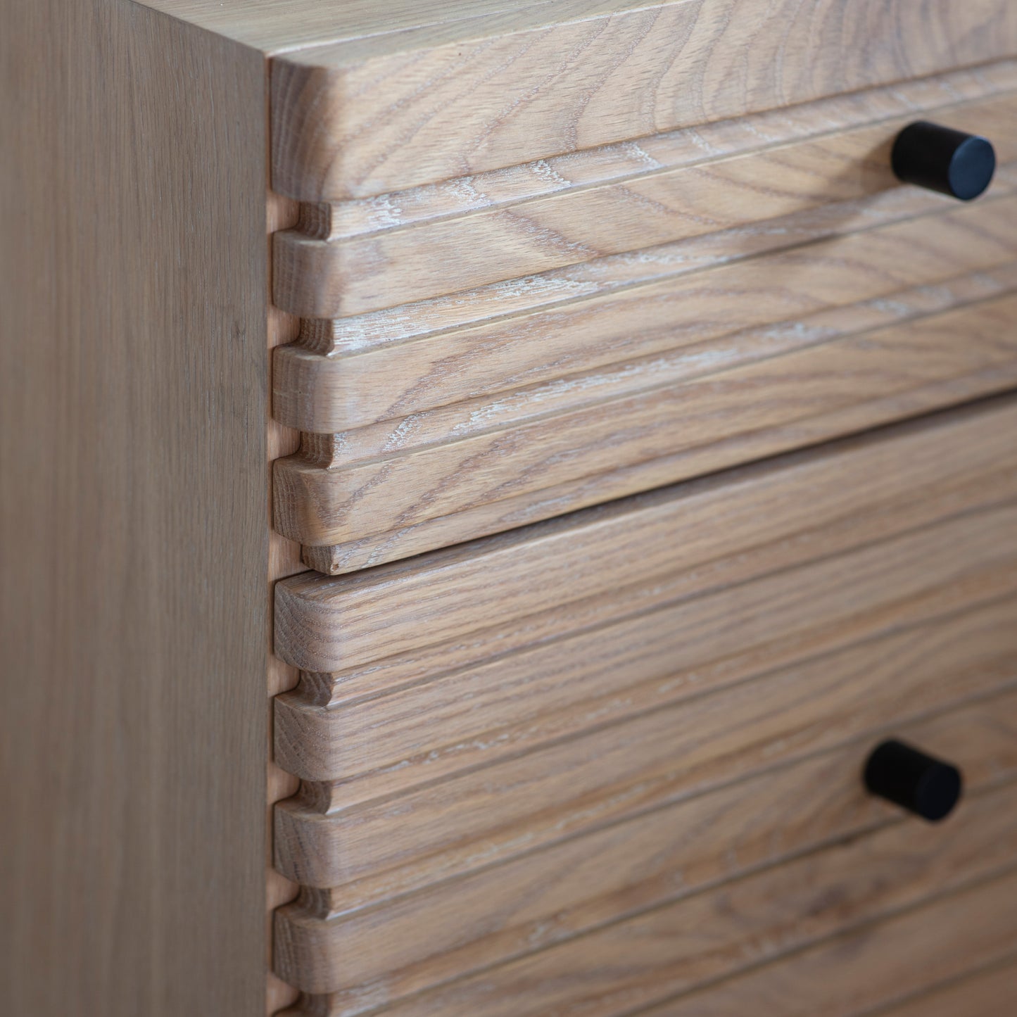 Okayama 2 Drawer Bedside Oak