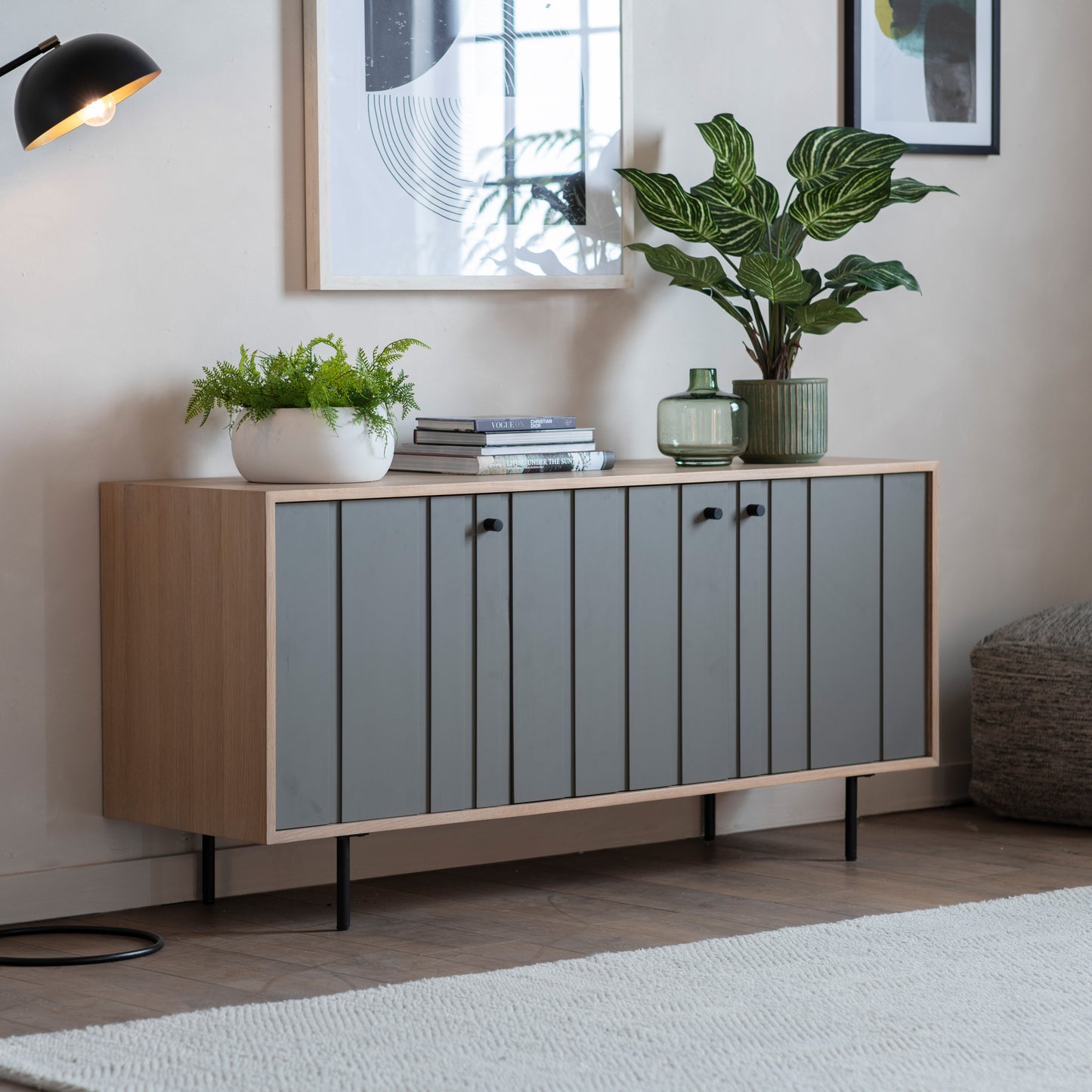 Fuji 3 Door Sideboard Oak