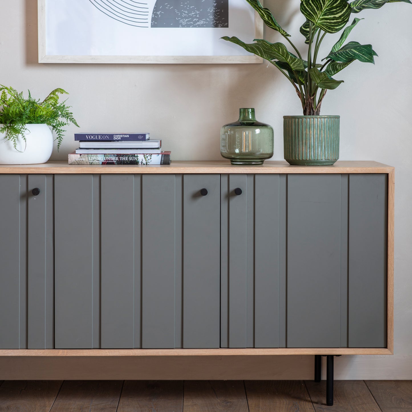 Fuji 3 Door Sideboard Oak