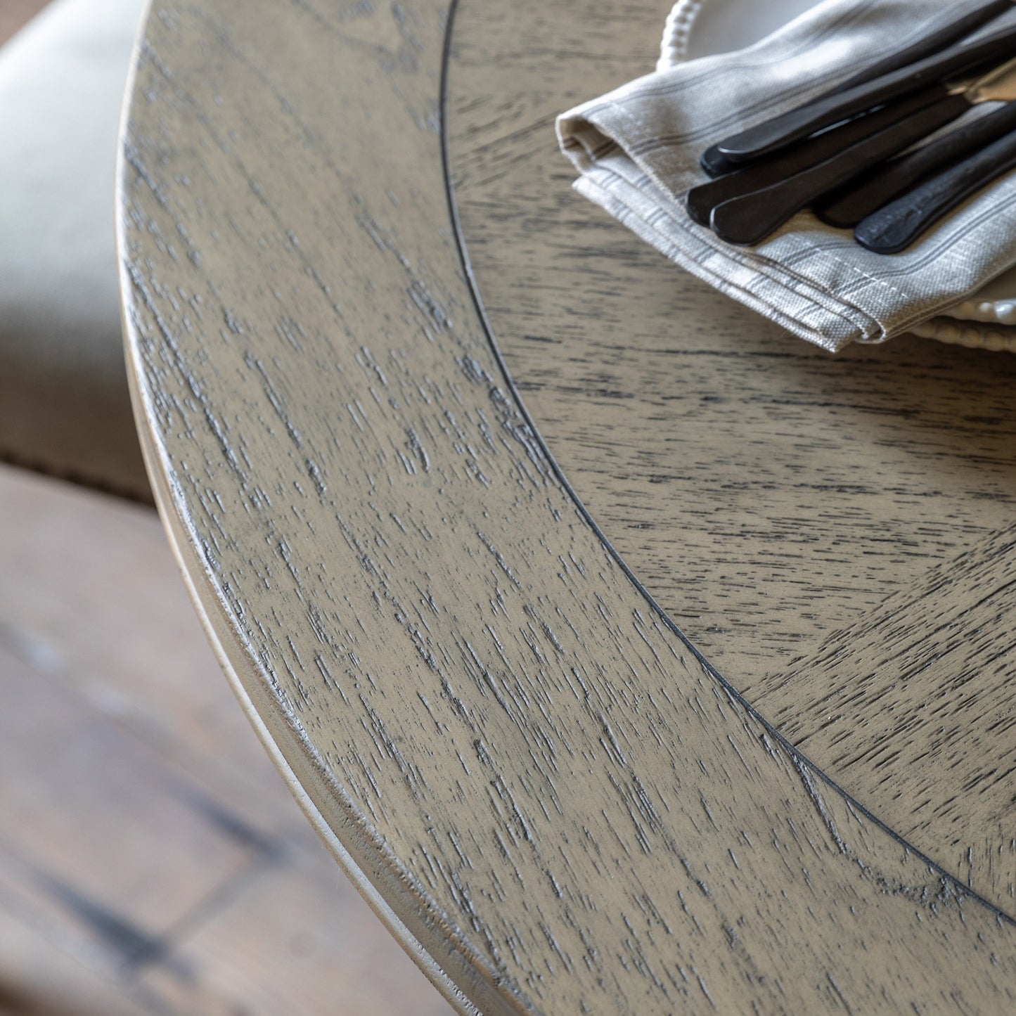 Mustique Round Dining Table Natural