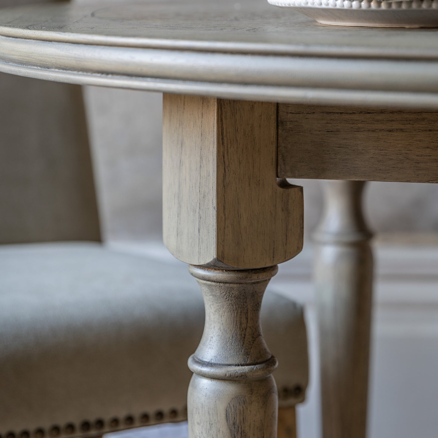 Mustique Round Dining Table Natural