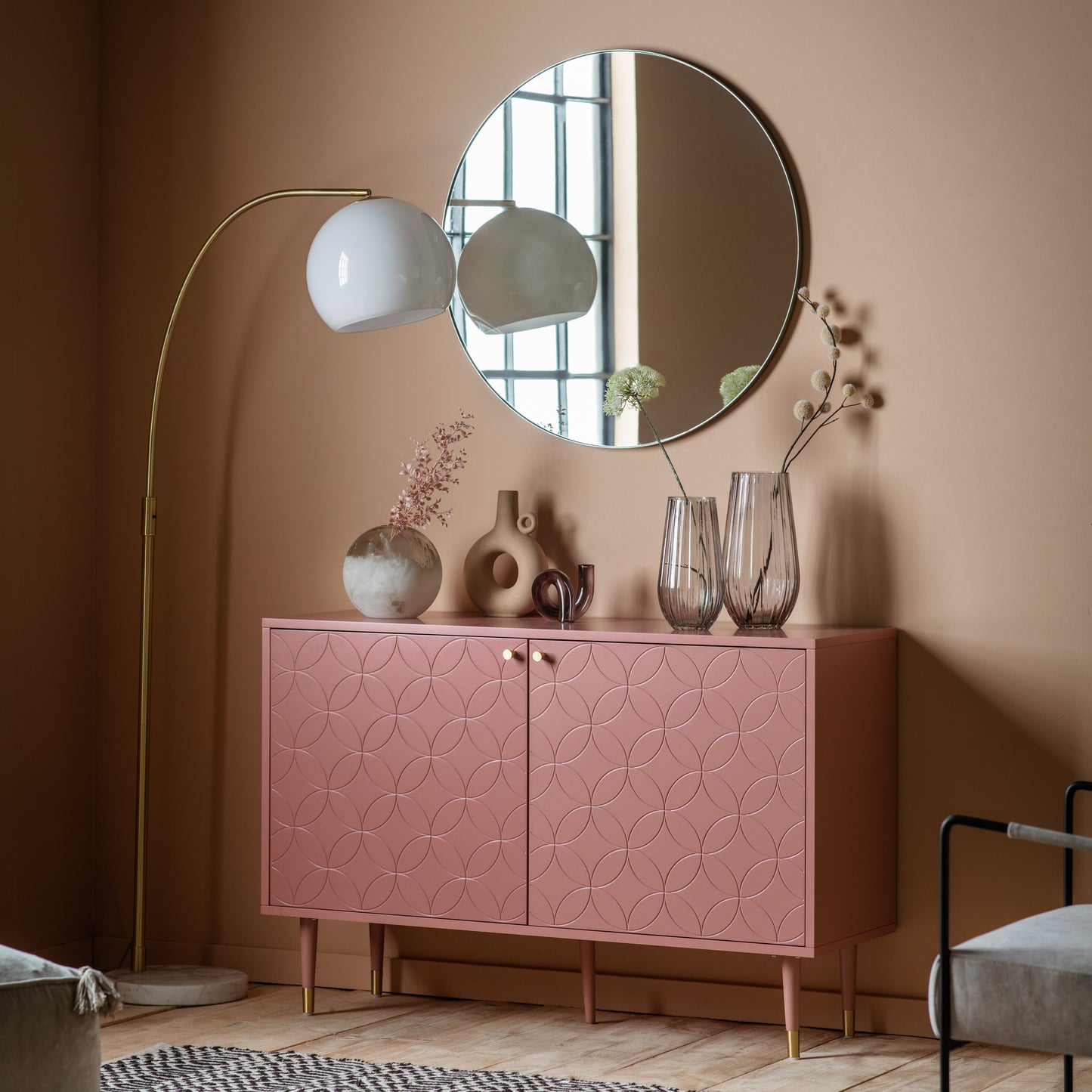 Holbrook 2 Door Cabinet Pink