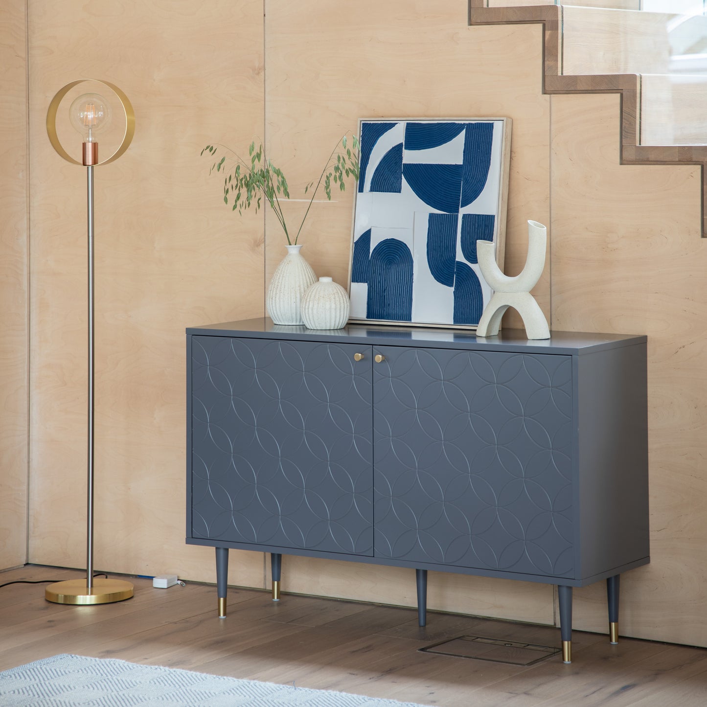 Holbrook 2 Door Cabinet Grey